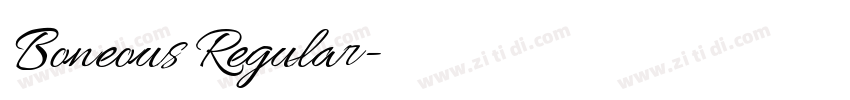 Boneous Regular字体转换 Boneous Regular字体转换